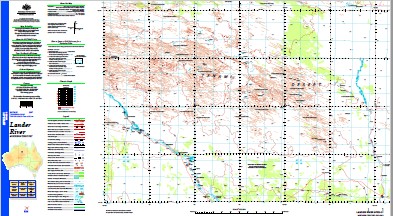 Lander River 1-250,000 Topographic Map