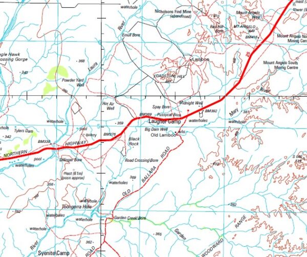 Mount Ramsay 1-250,000 Topographic Map - Image 2