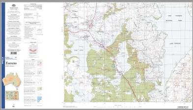 Torrens 1-250,000 Topographic Map