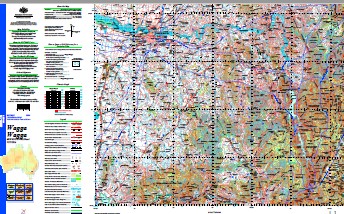 Wagga Wagga 1-250,000 Topographic Map