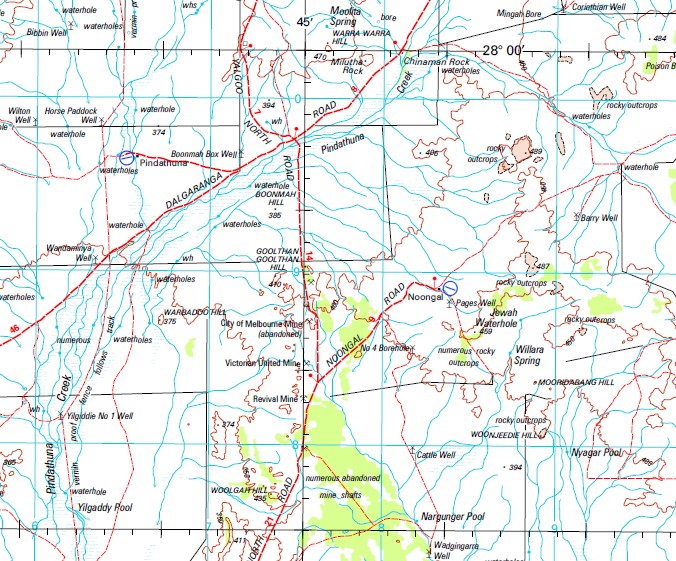 Yalgoo 1250,000 Topographic Map Maps, Books & Travel Guides