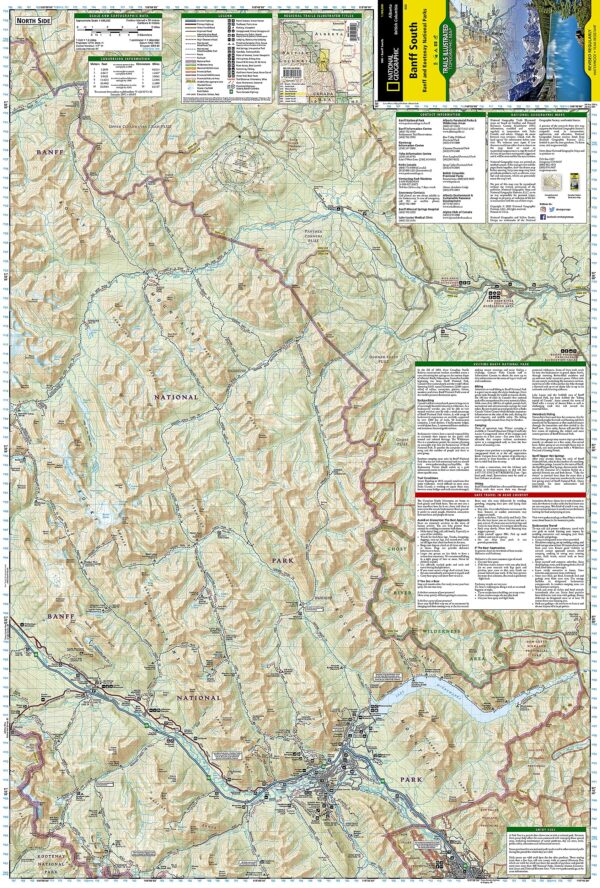 Banff South Map National Geographic - Image 3