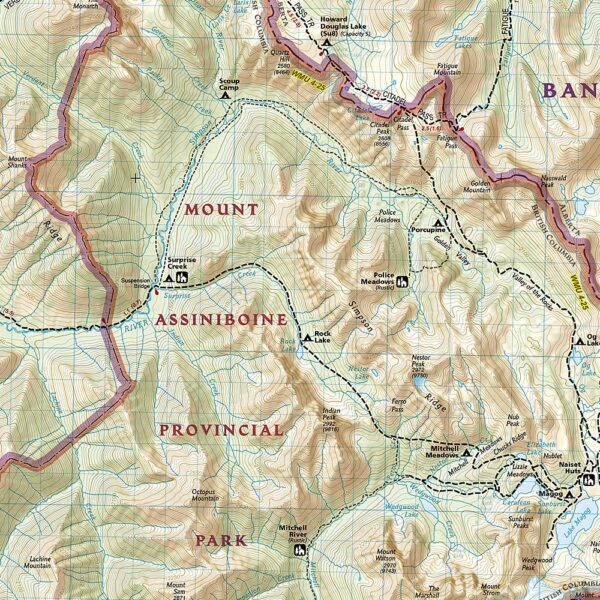 Banff South Map National Geographic - Image 2