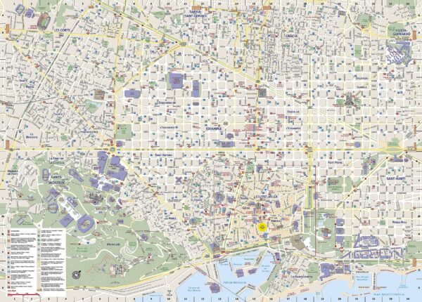 Barcelona City Destination Map National Geographic - Image 3
