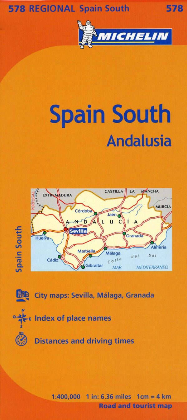 Spain South Andalucia Map 578 Michelin