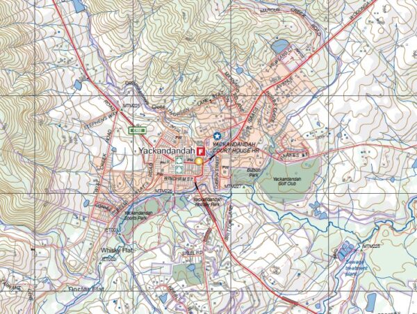 YACKANDANDAH NORTH  1-25,000 Vicmap Topo 8225-2-N - Image 2