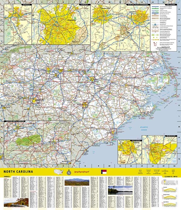 North Carolina Map National Geographic - Image 2
