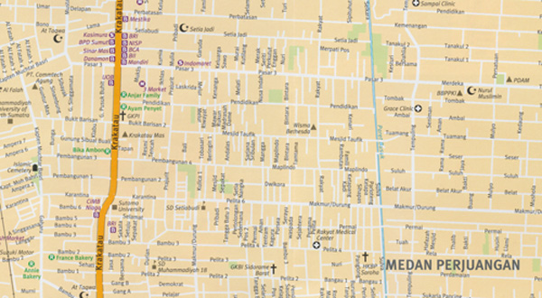 Sumatra and Medan Map Periplus - Image 3