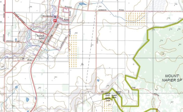 BRANXHOLME SOUTH  1-25,000 Vicmap Topo  7222-2-S - Image 2