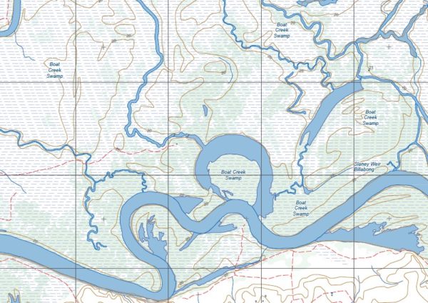 CHOWILLA SOUTH  1-25,000 Vicmap Topo Map 7030-2-S - Image 2