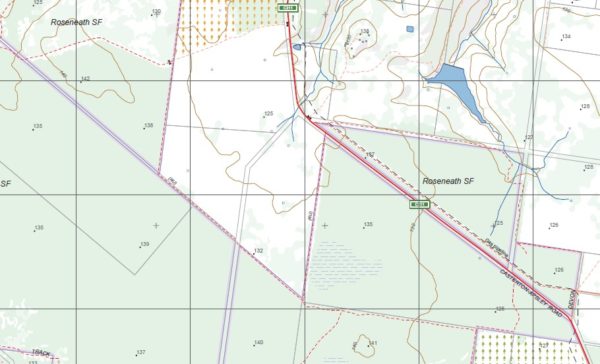 DERGHOLM SOUTH  1-25,000 Vicmap Topo Map 7123-3-S - Image 2