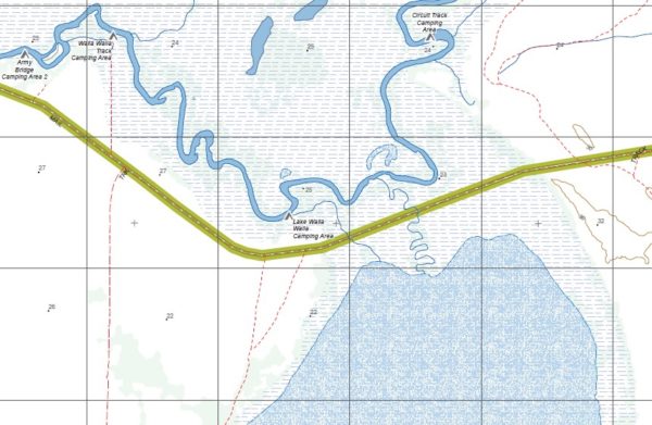LINDSAY SOUTH  1-25,000 Vicmap Topo Map 7129-4-S - Image 2