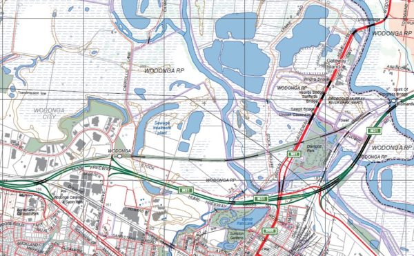 ALBURY NORTH  1-25,000 Vicmap Topographic 8225-1-N - Image 2