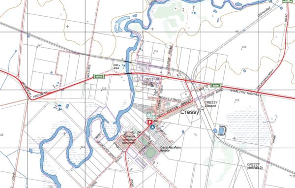 BEEAC NORTH  1-25,000 Vicmap Topographic 7621-4-N - Image 2
