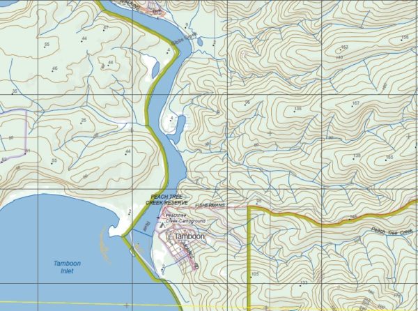 CANN SOUTH  1-25,000 Vicmap Topo Map 8722-4-S - Image 2