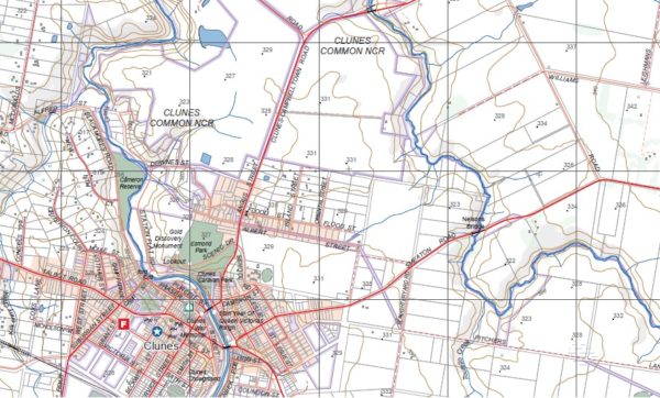 CRESWICK NORTH  1-25,000 Vicmap Topo Map 7623-2-N - Image 2