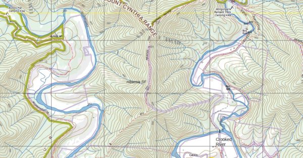 CROOKED RIVER SOUTH  1-25,000 Vicmap Map 8323-3-S - Image 2