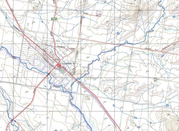 CROWLANDS SOUTH  1-25,000 Vicmap Topo Map 7523-4-S - Image 2