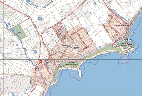 HASTINGS SOUTH  1-25,000 Vicmap Topo Map 7921-3-S - Image 2