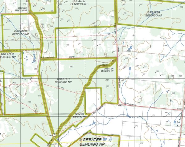 HUNTLY NORTH  1-25,000 Vicmap Topo Map 7724-1-N - Image 2