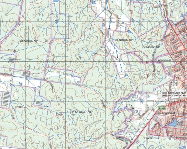 LOCKWOOD NORTH 1-25,000 Vicmap Topo Map 7724-3-N - Image 2