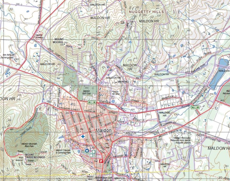LOCKWOOD SOUTH 125,000 Vicmap Topographic Map 77243S Maps, Books & Travel Guides