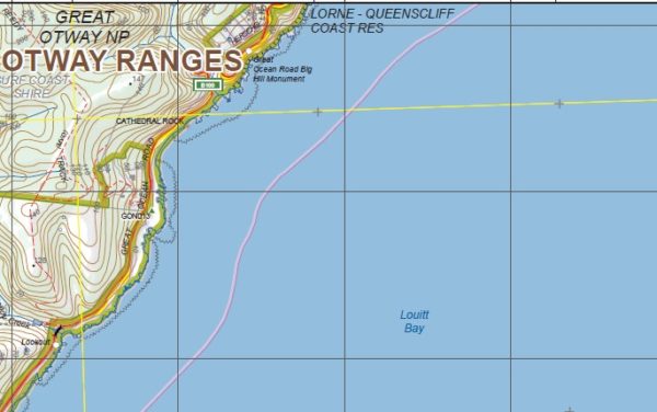 LOUITT BAY NORTH  1-25,000 Vicmap Topographic Map  7720-4-N - Image 2