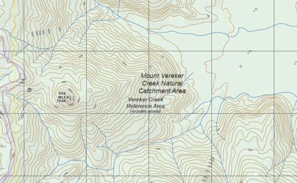 MT VEREKER SOUTH  1-25,000 Vicmap Topographic Map  8120-2-S - Image 2