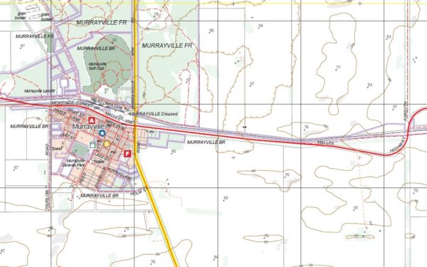 MURRAYVILLE NORTH  1-25,000 Vicmap Topographic Map  7127-3-N - Image 2