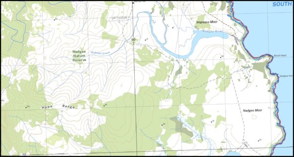 Nadgee 1-25,000 NSW Topographic Map 8823-2-S - Image 2