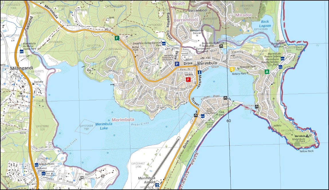 Pambula 1-25,000 NSW Topographic Map 8824-2-S - Image 2