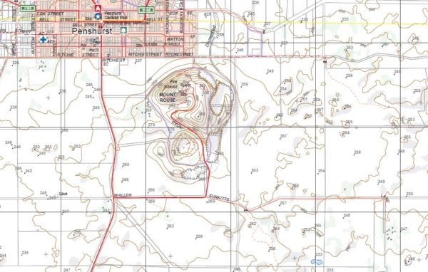 PENSHURST SOUTH  1-25,000 Vicmap Topographic Map  7322-2-S - Image 2