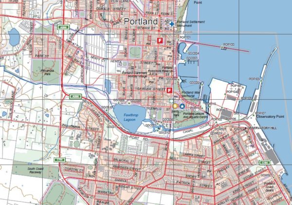 PORTLAND NORTH  1-25,000 Vicmap Topo Map 7221-3-N - Image 2