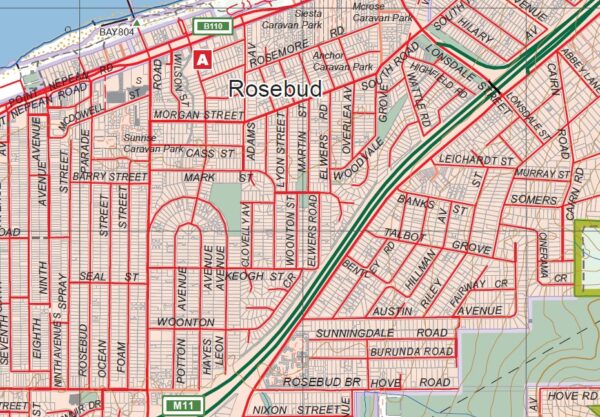 ROSEBUD NORTH  1-25,000 Vicmap Topographic Map  7821-2-N - Image 2