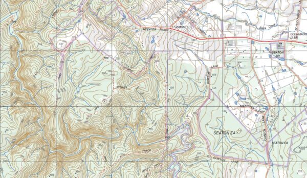 SEATON SOUTH  1-25,000 Vicmap Topographic Map  8222-3-S - Image 2