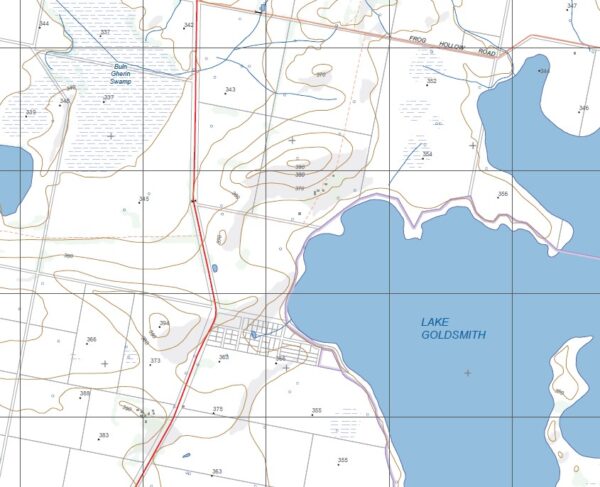SKENE SOUTH  1-25,000 Vicmap Topo Map 8123-2-S - Image 2
