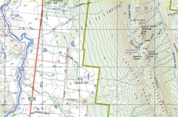 TAGGERTY SOUTH  1-25,000 Vicmap Topographic Map  8023-3-S - Image 2
