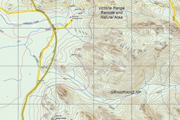 THACKERAY NORTH  1-25,000 Vicmap Topo Map 7323-2-N - Image 2