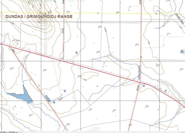 WANNON NORTH  1-25,000 Vicmap Topo Map 7222-1-N - Image 2