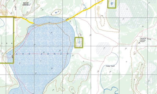WENNGA SOUTH  1-25,000 Vicmap Topo Map 7227-2-S - Image 2