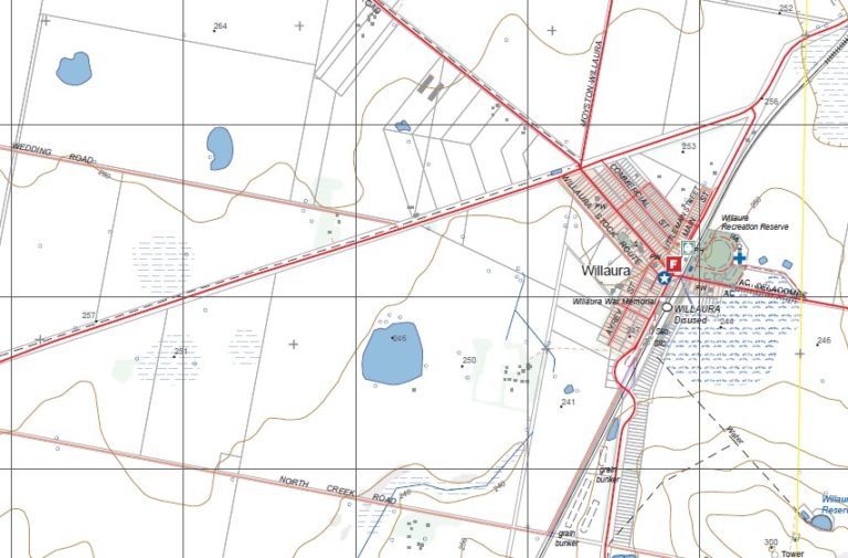 WILLAURA NORTH 125,000 Vicmap Topographic Map 74224N Maps, Books