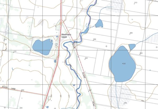 WOORNDOO NORTH  1-25,000 Vicmap Topographic Map  7422-2-N - Image 2