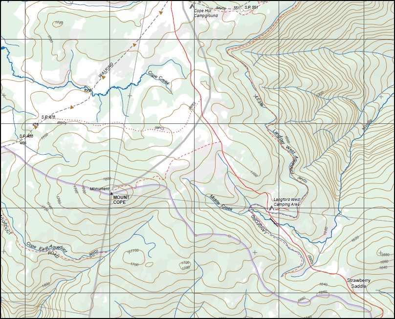 FALLS CREEK SOUTH 1-25,000 Vicmap Topo 8324-2-S - Image 2