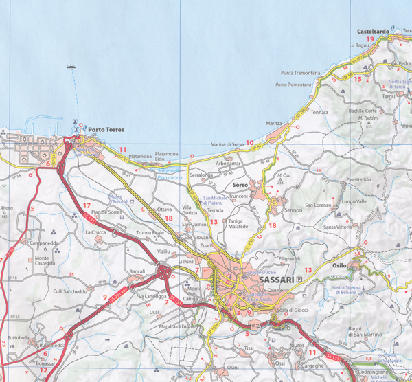 Sardinia Map 366 Michelin Maps, Books & Travel Guides