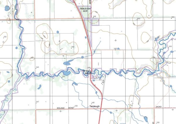 VIOLET TOWN NORTH 1-25,000 Vicmap Topo 8024-4-N - Image 2