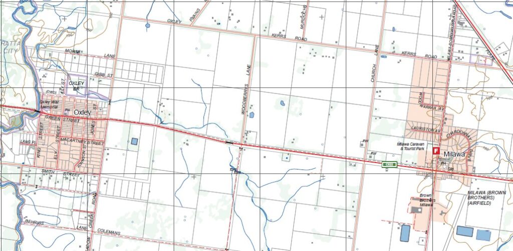 WANGARATTA SOUTH 125,000 Vicmap Topographic Map 81252S Maps, Books