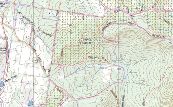 YACKANDANDAH SOUTH  1-25,000 Vicmap Topo 8225-2-S - Image 2