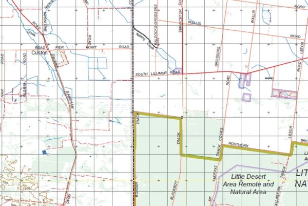 CANNAWIGARA 1-100,000 Vicmap Topo Map 7025 - Image 2