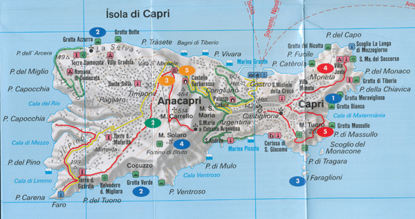 Capri Map Freytag and Berndt - Maps, Books & Travel Guides