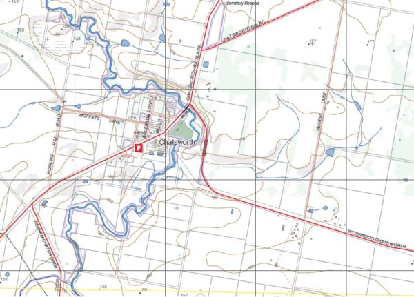 CHATSWORTH NORTH  1-25,000 Vicmap Map 7422-3-N - Image 2